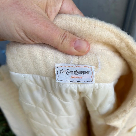 Yves Saint Laurent Jeunesse Vintage Wool Coat, size 2/4 - Picture 11 of 15